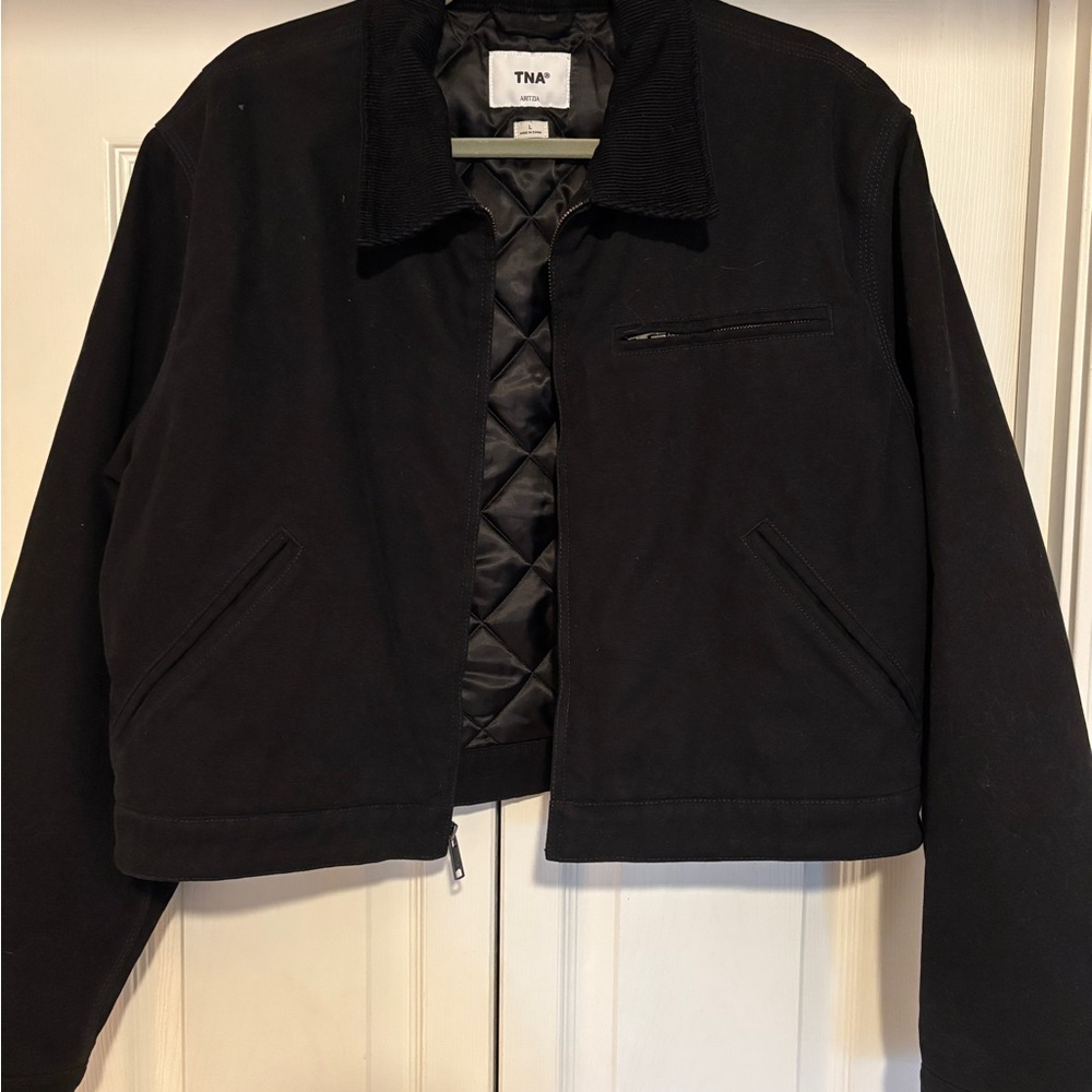 TNA Women's Black Workwear Bomber Jacket